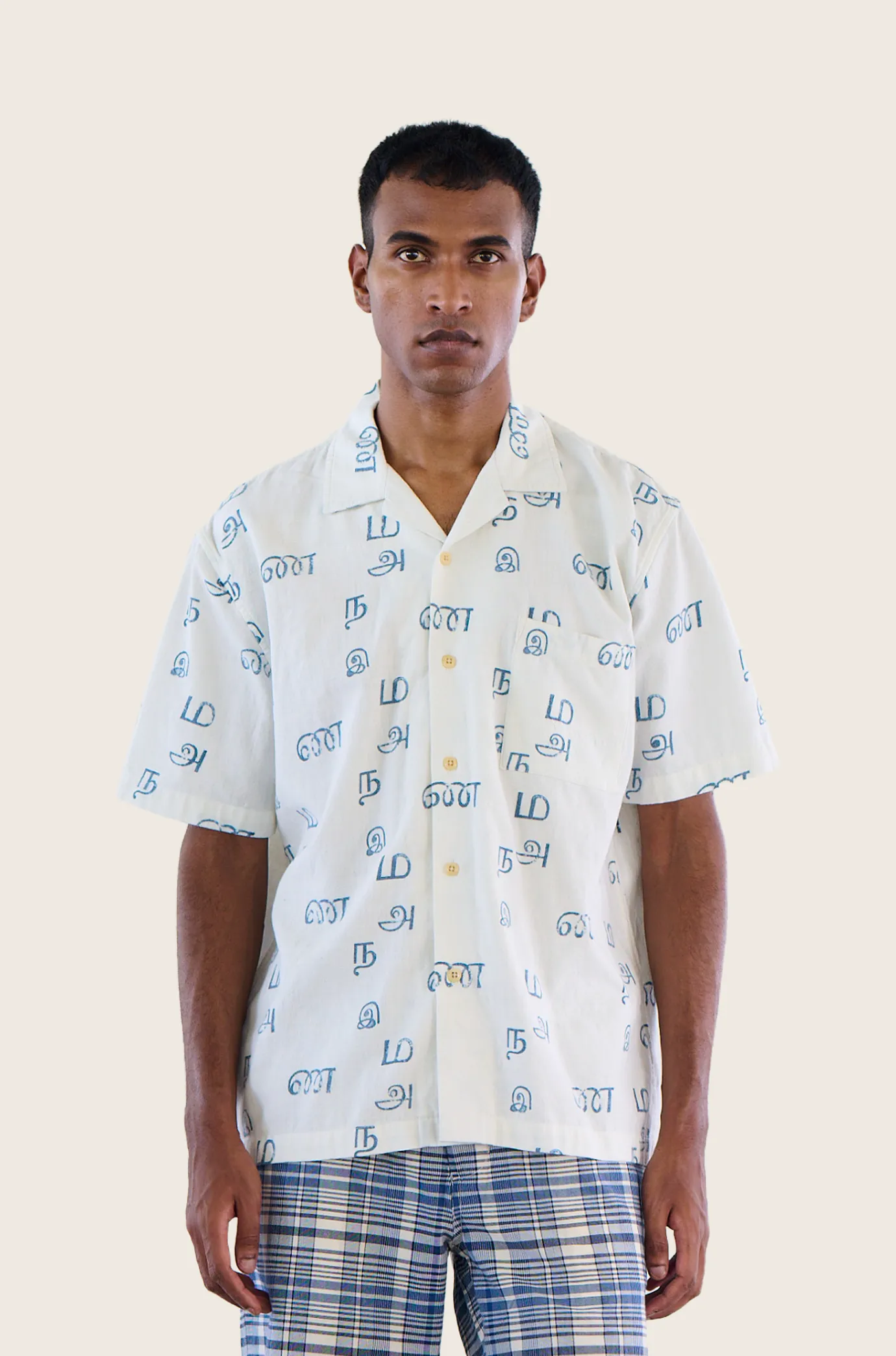 N°153 Lax Camp Collar Short Sleeve Shirt sold by Original Madras Trading Co product image thumbnail 2