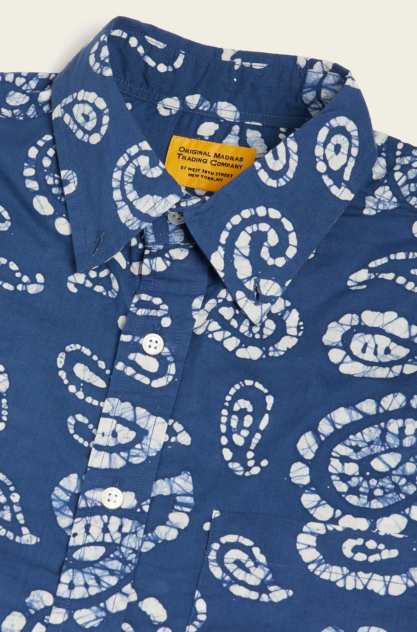 N°6 Classic Button Down Collar Short Sleeve Shirt sold by Original Madras Trading Co product image thumbnail 4