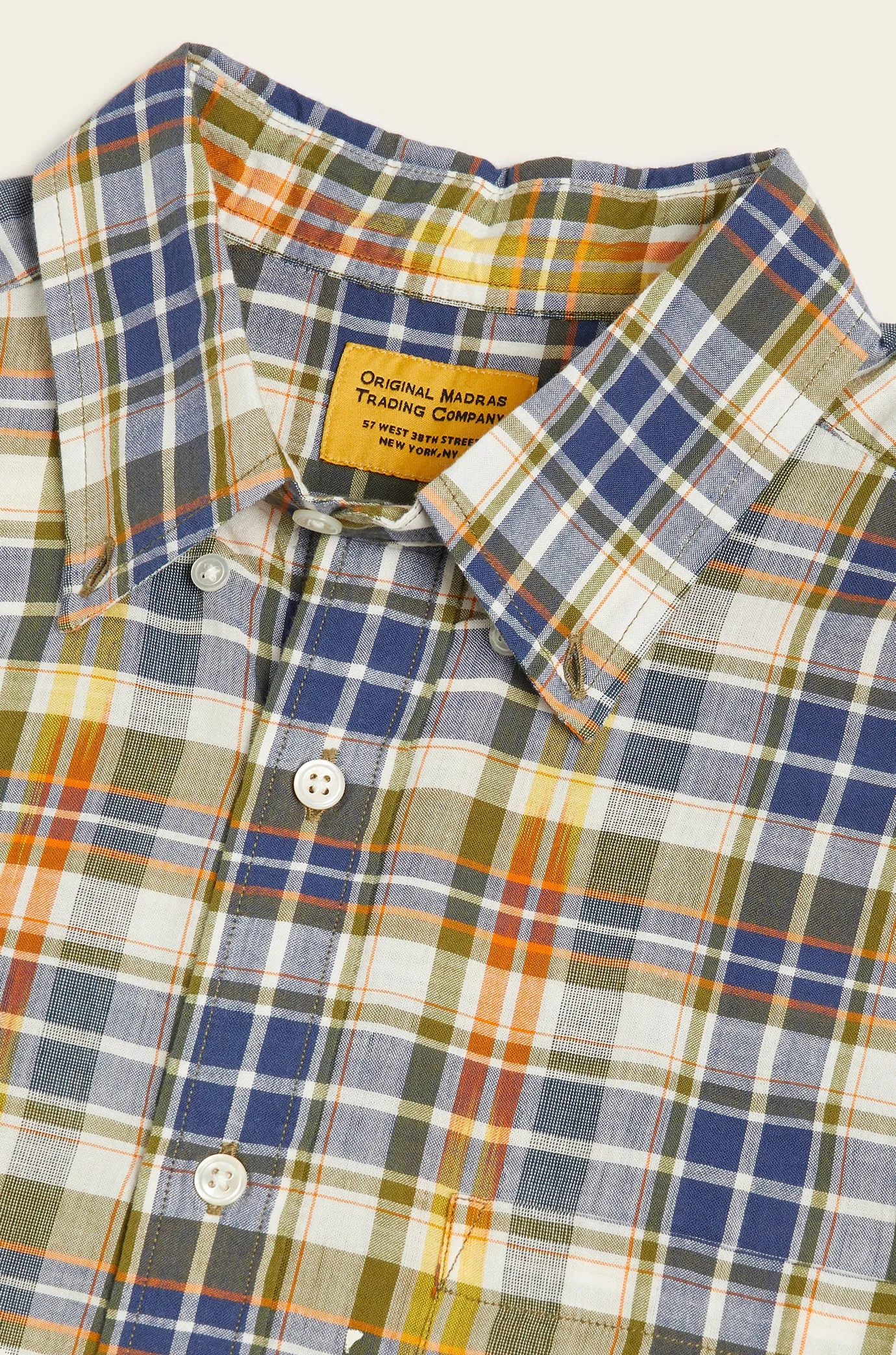 N°6 Classic Button Down Collar Short Sleeve Shirt sold by Original Madras Trading Co product image thumbnail 2