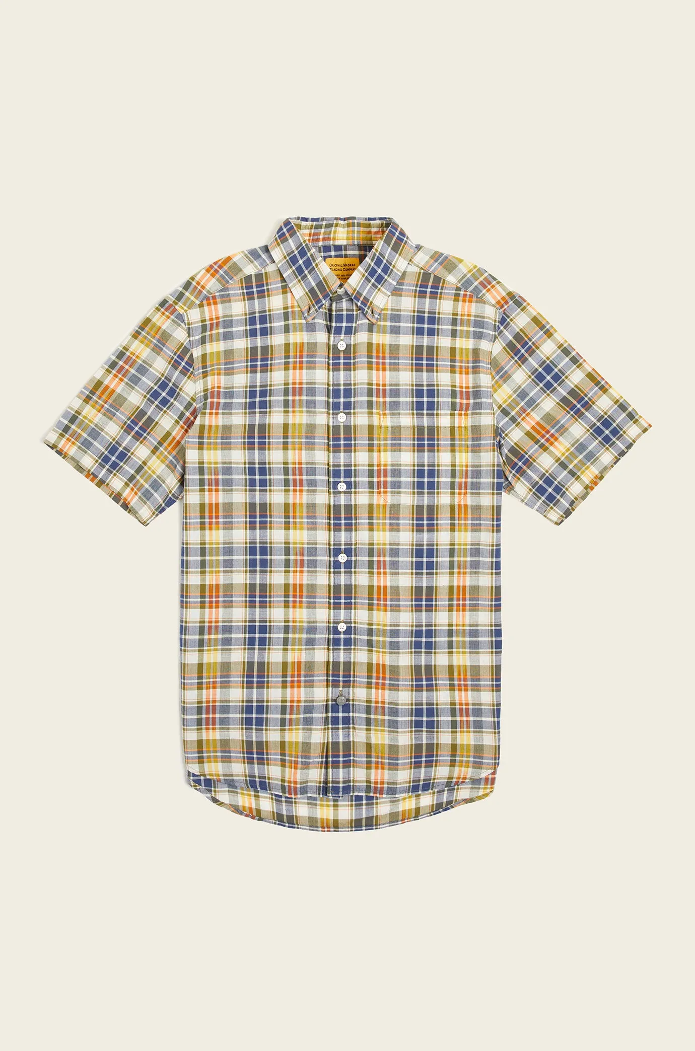 N°6 Classic Button Down Collar Short Sleeve Shirt sold by Original Madras Trading Co