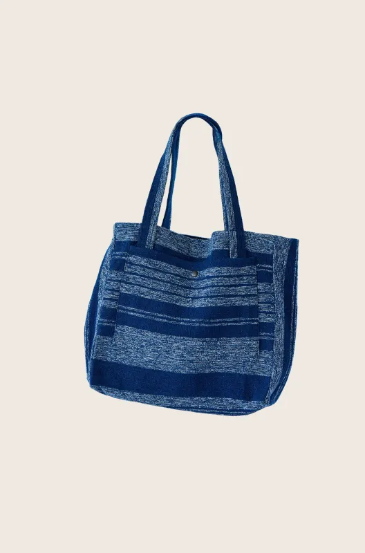 N°185 Mat Weave Open Top Tote Bag made by Original Madras Trading Co