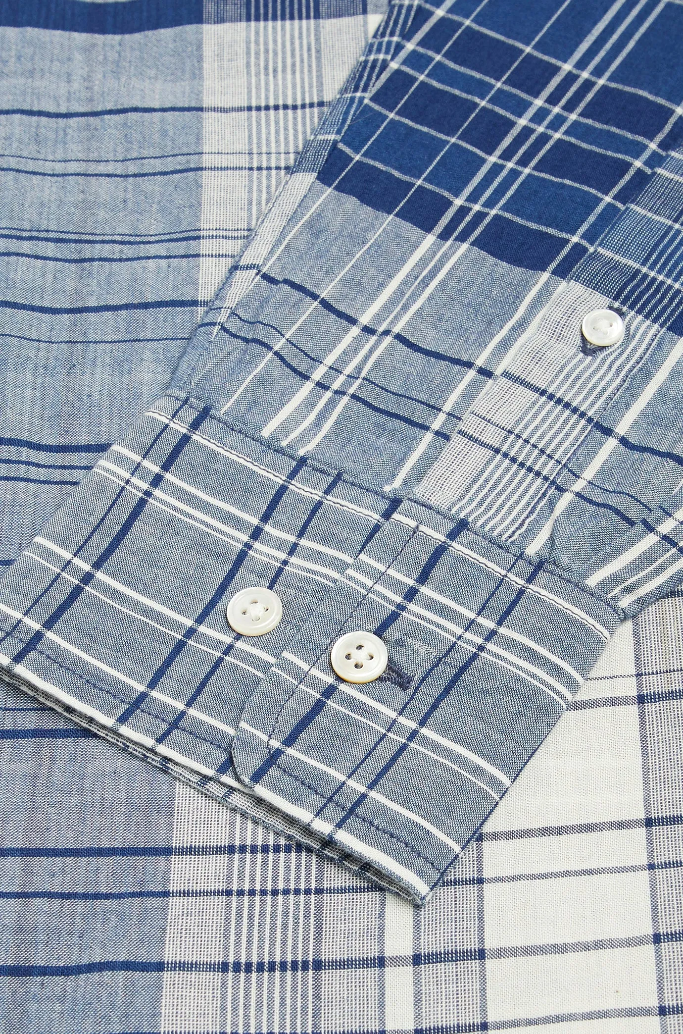 N°7 Straight Collar Long Sleeve Shirt sold by Original Madras Trading Co product image thumbnail 5