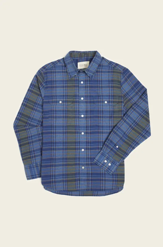 N°128 Twin Flap Pocket Down Collar Shirt made by Original Madras Trading Co