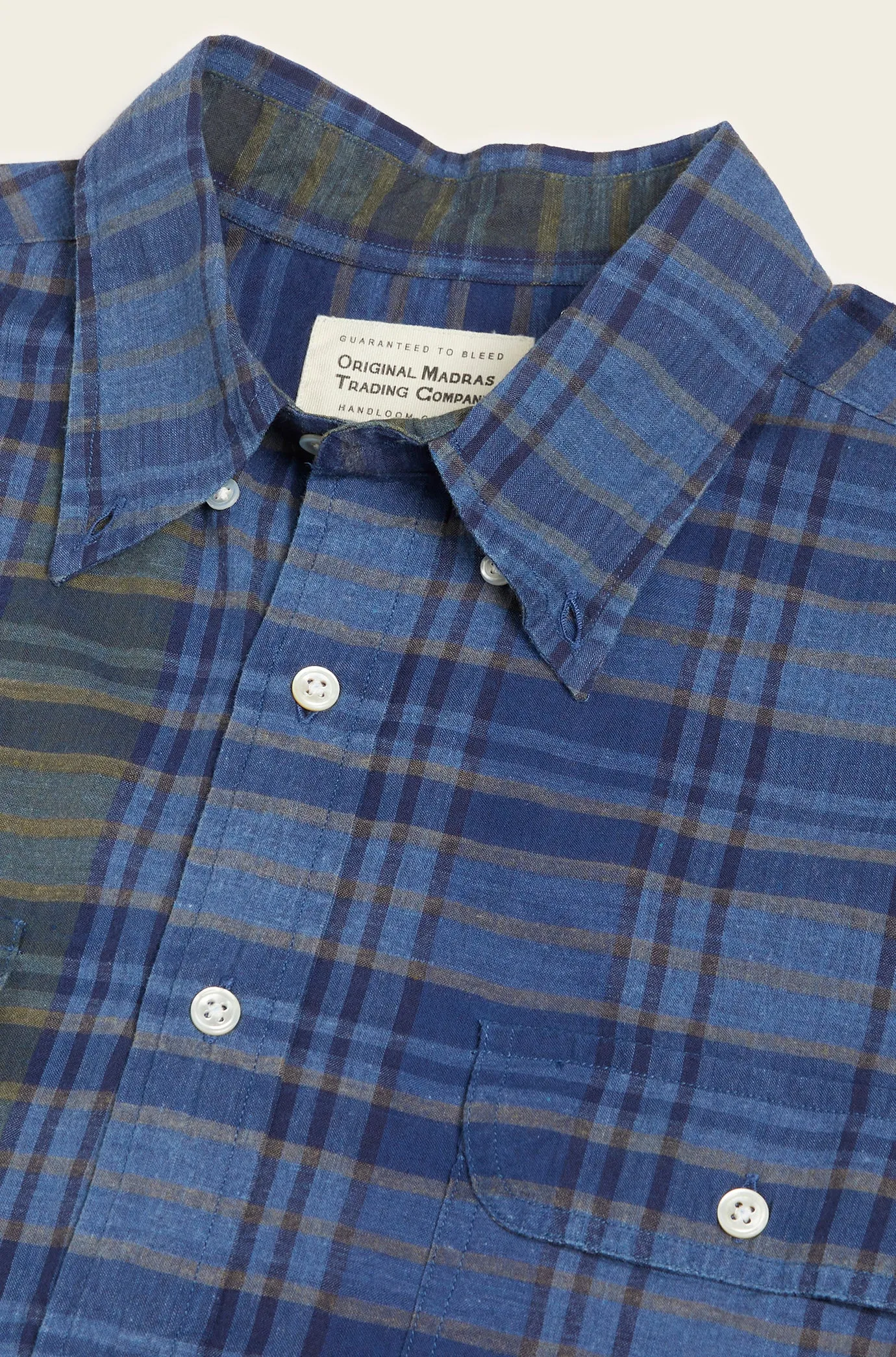 N°128 Twin Flap Pocket Down Collar Shirt sold by Original Madras Trading Co product image thumbnail 3