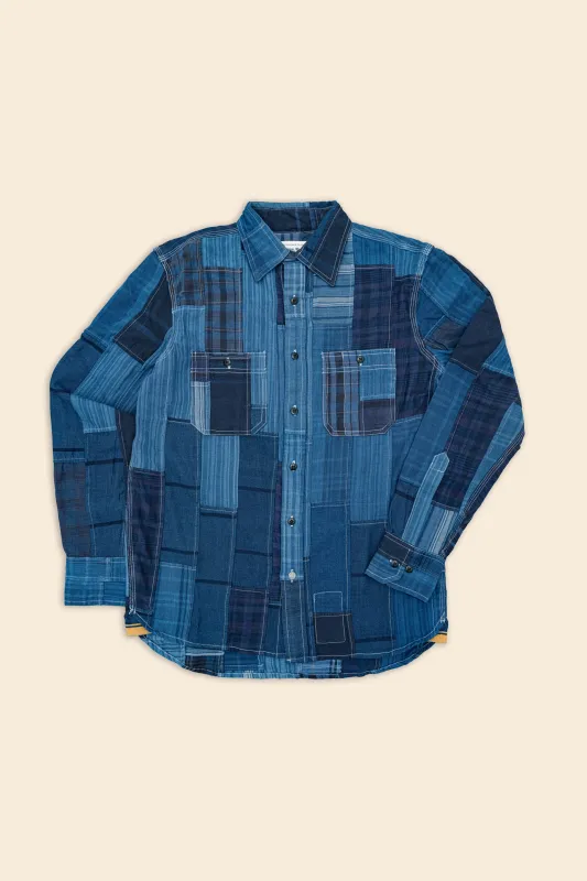 Nº240 Handwoven Surplus Utility Shirt made by Original Madras Trading Co