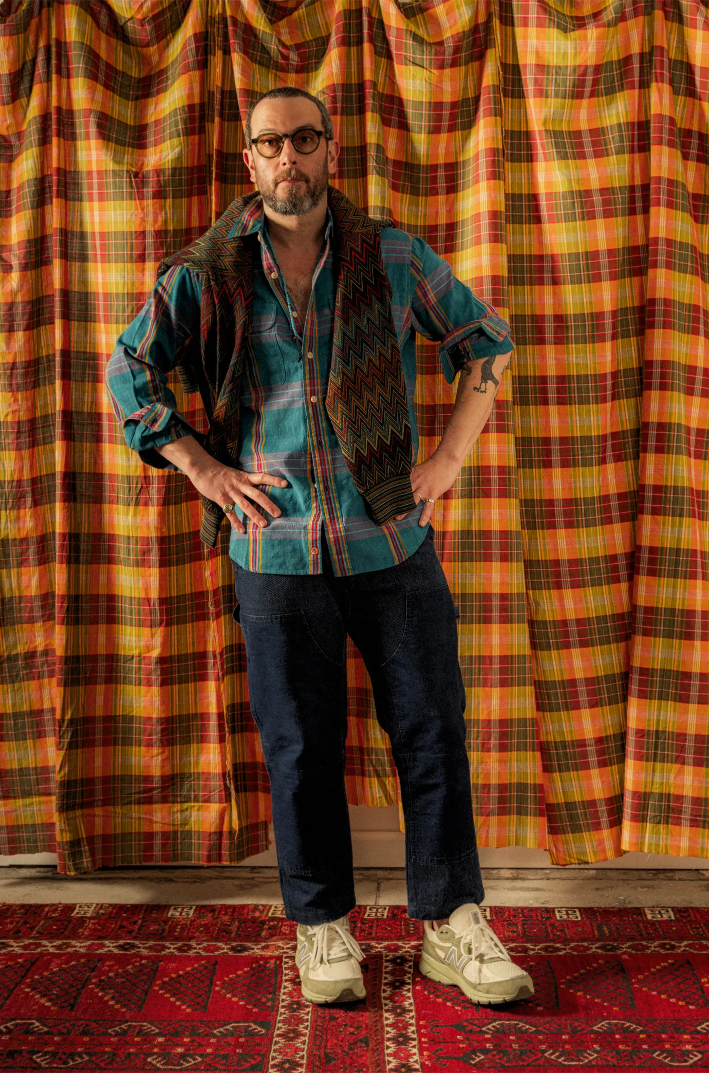 N°230 OMTC x Josh Peskowitz Fil Work Shirt sold by Original Madras Trading Co product image thumbnail 2