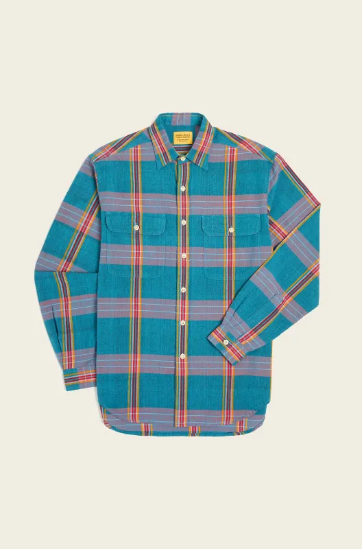 N°230 OMTC x Josh Peskowitz Fil Work Shirt made by Original Madras Trading Co