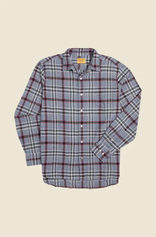 N°7 Straight Collar Long Sleeve Shirt made by Original Madras Trading Co