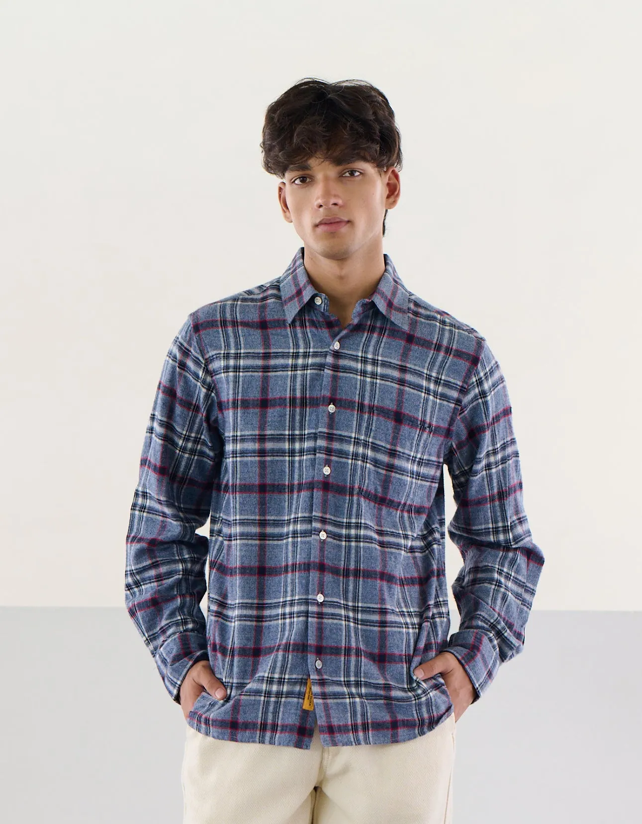 N°7 Straight Collar Long Sleeve Shirt sold by Original Madras Trading Co product image thumbnail 2