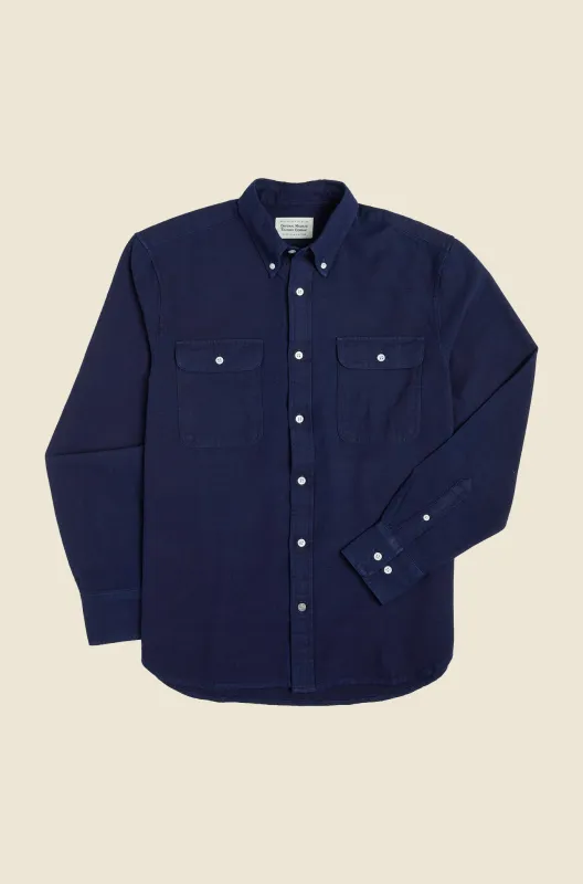 N°128 Twin Flap Pocket Down Collar Shirt made by Original Madras Trading Co