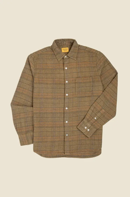 N°7 Straight Collar Long Sleeve Shirt made by Original Madras Trading Co
