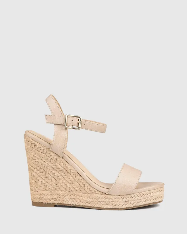 Amaya Wedges - Nude Softee sold by Esther & Co