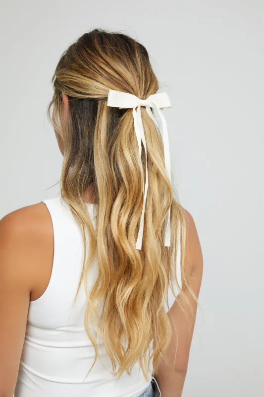 Esther Bow Clip - Cream sold by Esther & Co