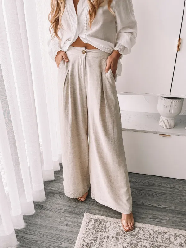 Kieran Pants - Beige sold by Esther & Co