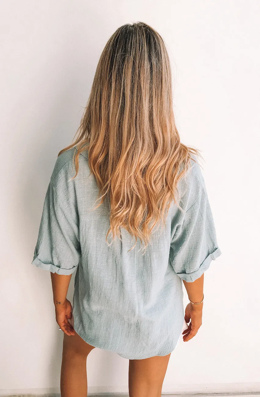 Fraise Top - Faded Teal sold by Esther & Co product image thumbnail 2