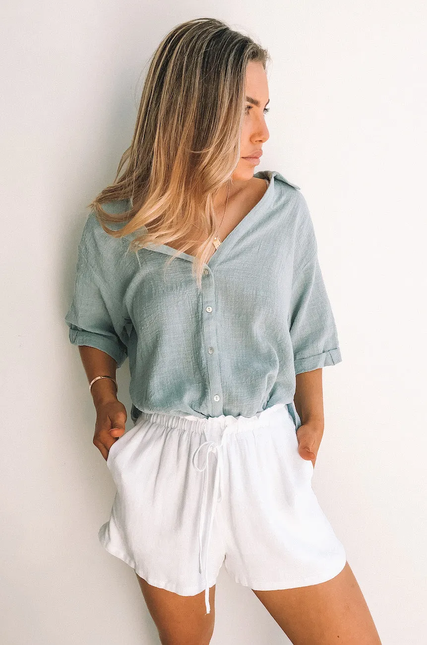 Fraise Top - Faded Teal sold by Esther & Co product image thumbnail 4