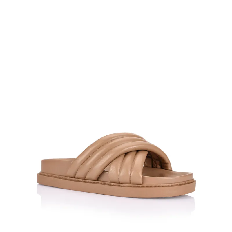 Britney Slides - Dark Camel Smooth sold by Esther & Co
