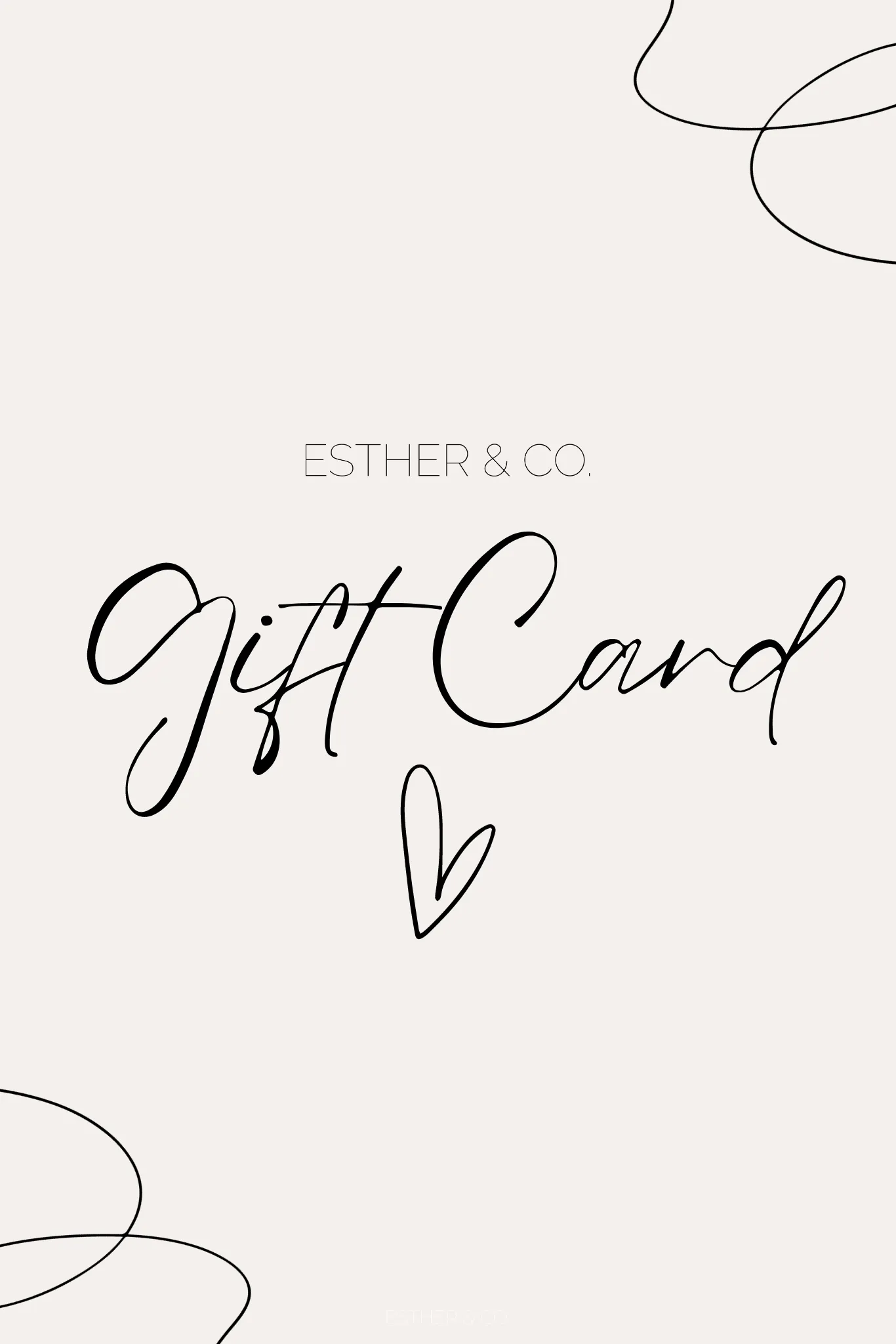 ESTHER & CO. GIFT CARD sold by Esther & Co