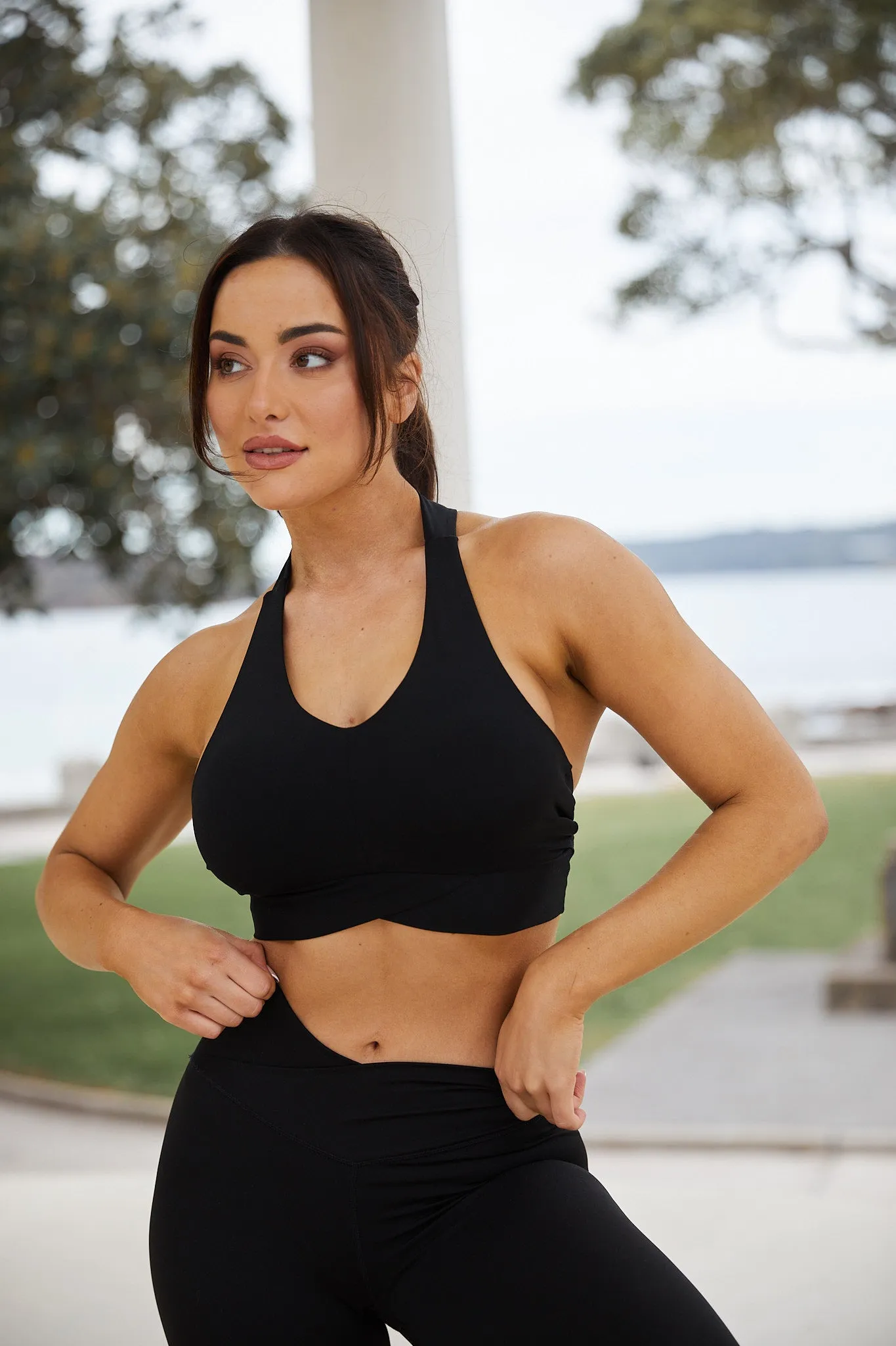 Movement Racer Crop - Black sold by Esther & Co product image thumbnail 5