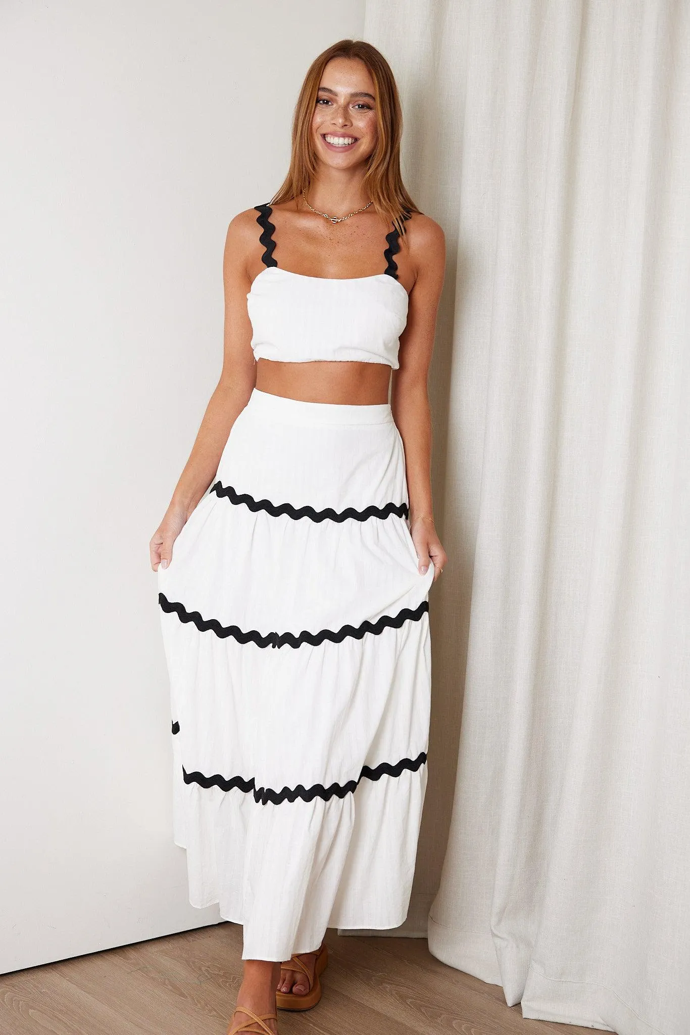 Martinique Top - White Multi sold by Esther & Co product image thumbnail 4