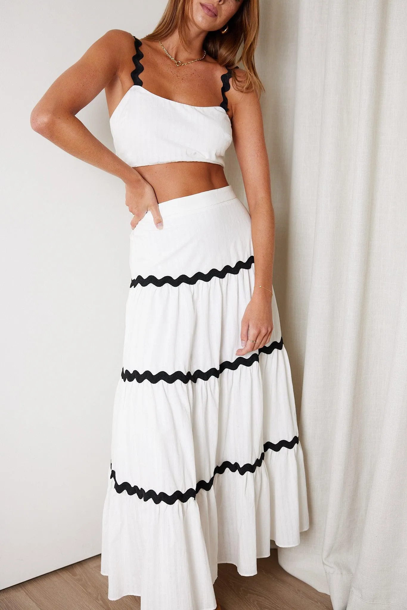 Martinique Top - White Multi sold by Esther & Co product image thumbnail 2