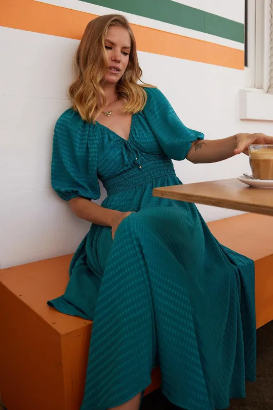 Marvey Dress - Teal sold by Esther & Co