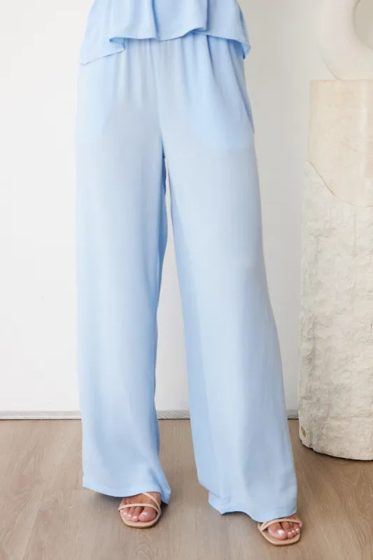 Serra Pants - Light Blue sold by Esther & Co