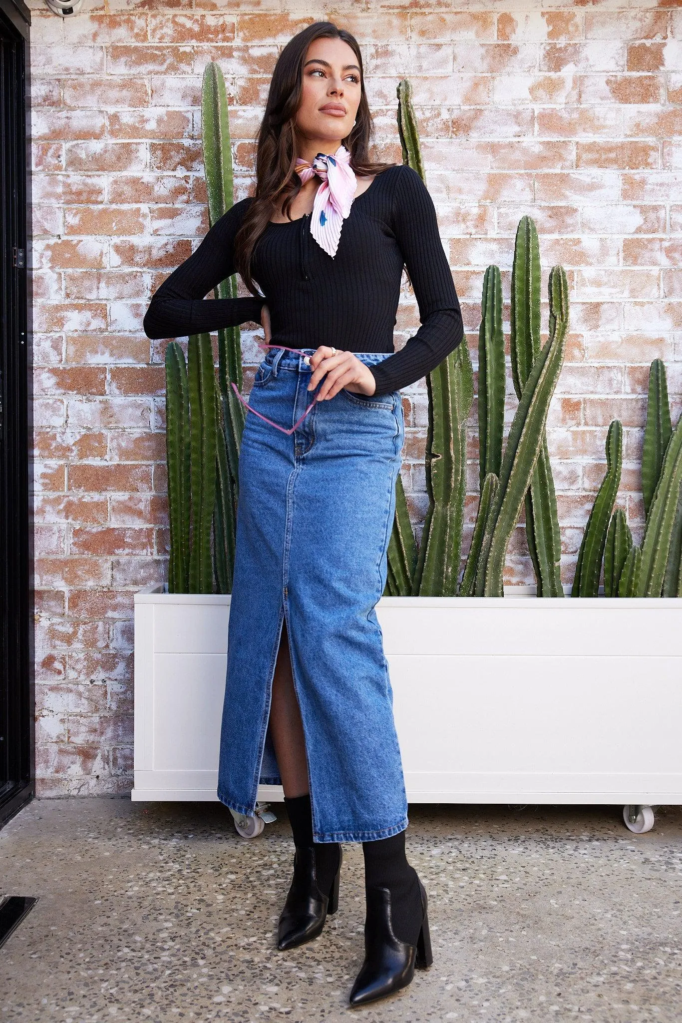 Cherlyn Knit Top - Black sold by Esther & Co product image thumbnail 4