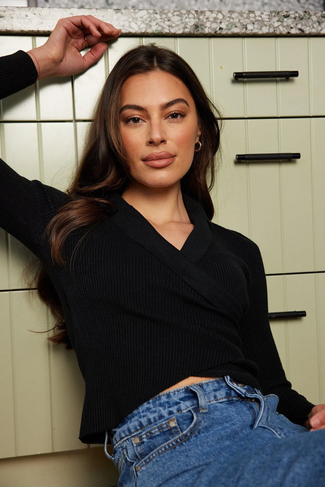 Cherlyn Knit Top - Black sold by Esther & Co product image thumbnail 2