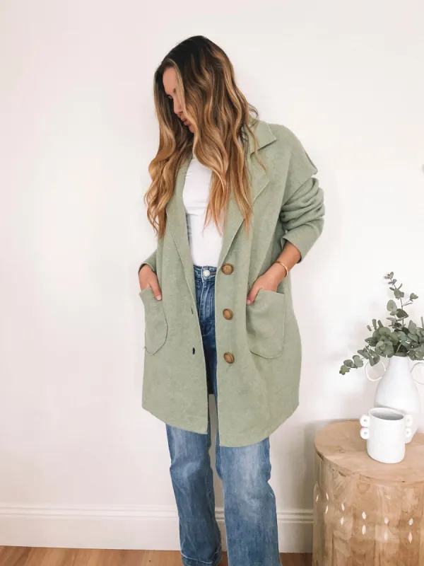 Indora Coatigan - Green sold by Esther & Co