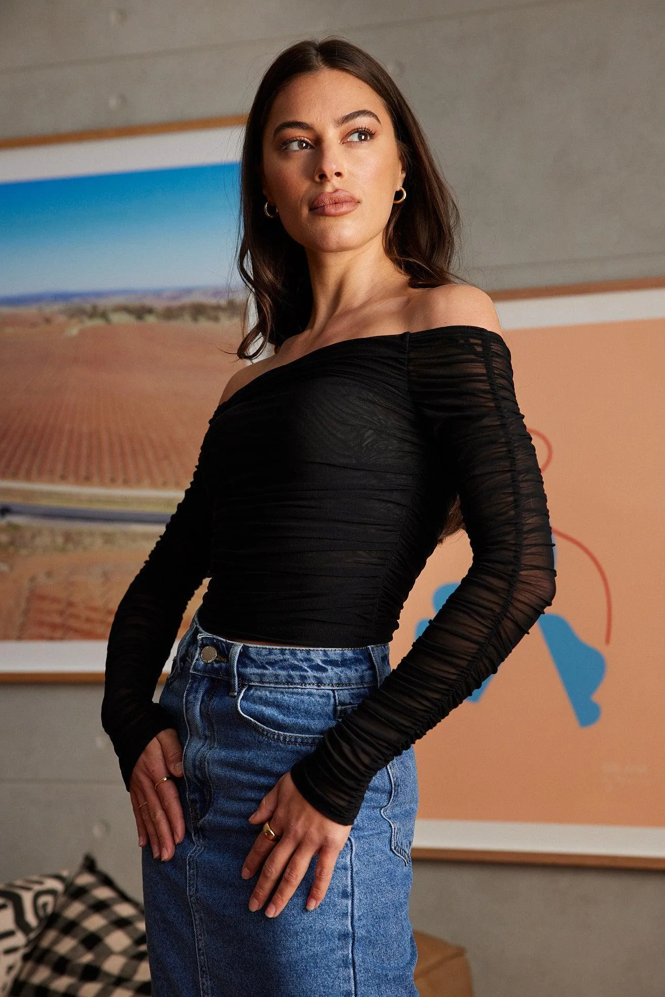 Alcandra Top - Black sold by Esther & Co product image thumbnail 5