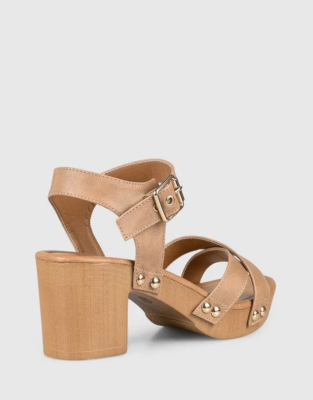 Lulu Heels - Biscuit sold by Esther & Co product image thumbnail 3