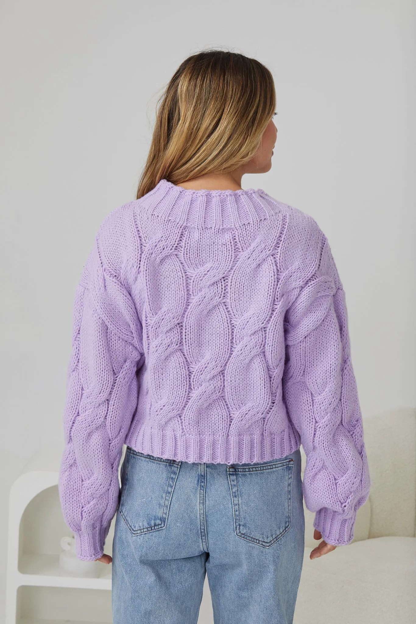 Hadi Knit - Lilac sold by Esther & Co product image thumbnail 4