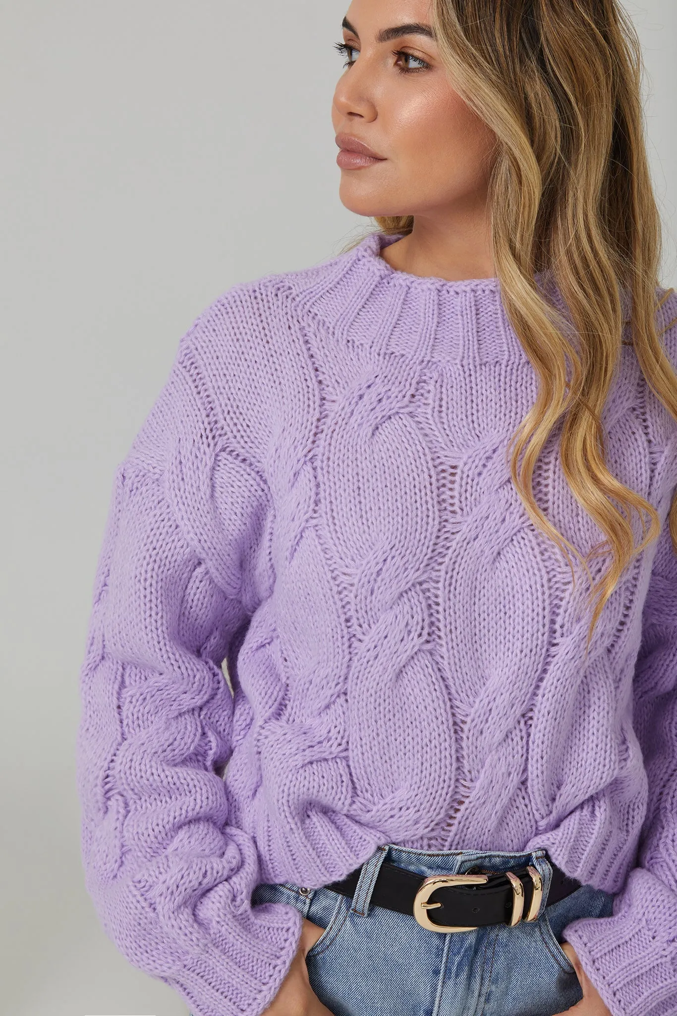 Hadi Knit - Lilac sold by Esther & Co product image thumbnail 5