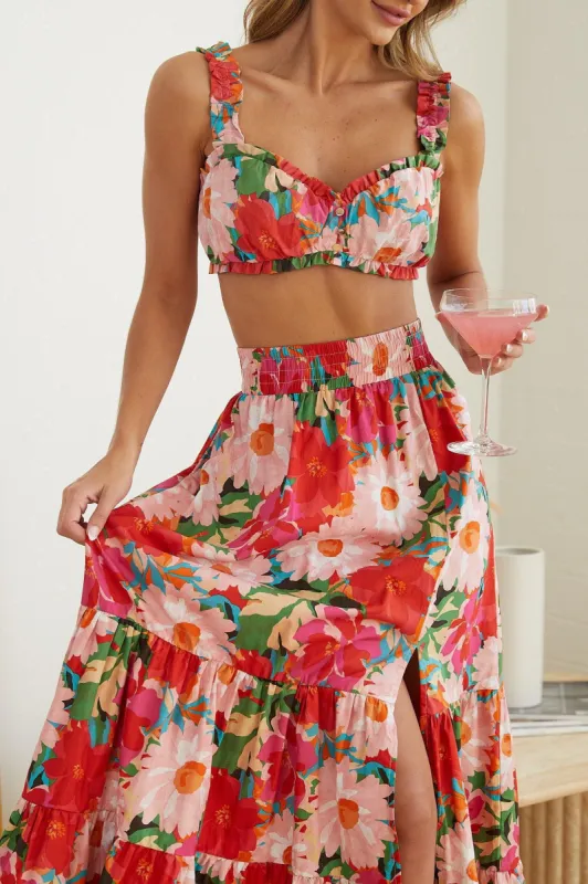 Maizie Top - Multi Floral sold by Esther & Co