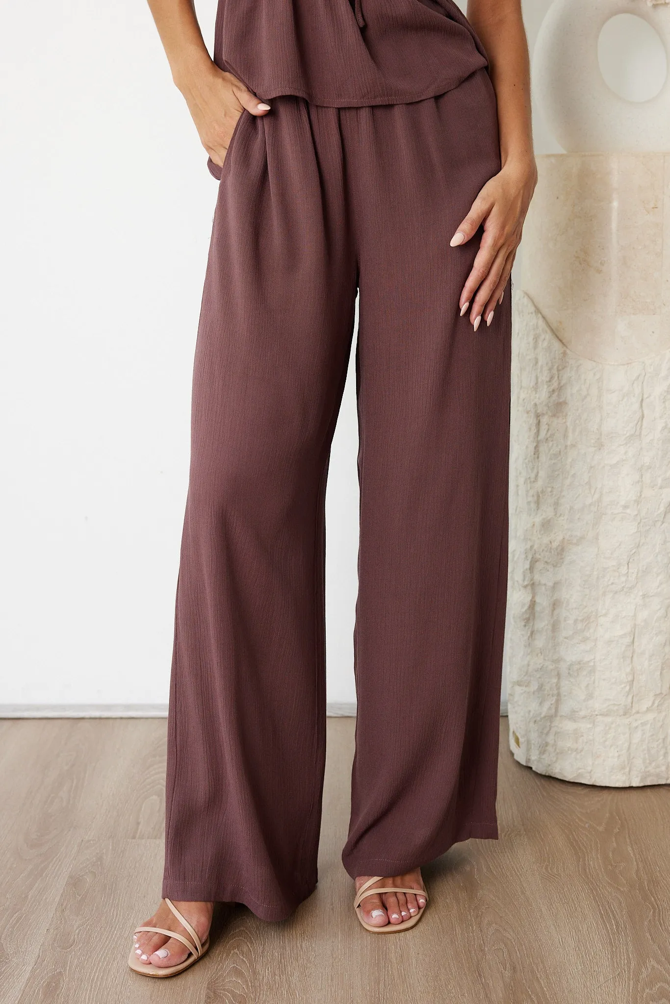 Serra Pants - Chocolate sold by Esther & Co product image thumbnail 2