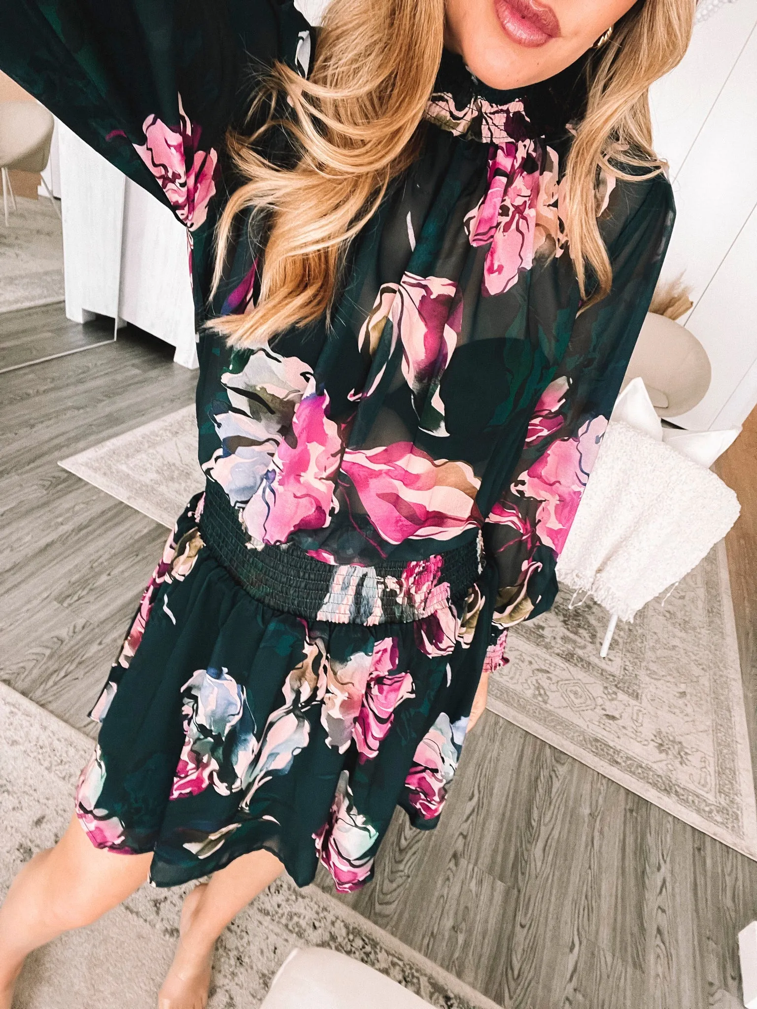 Neary Dress - Emerald Floral sold by Esther & Co product image thumbnail 4