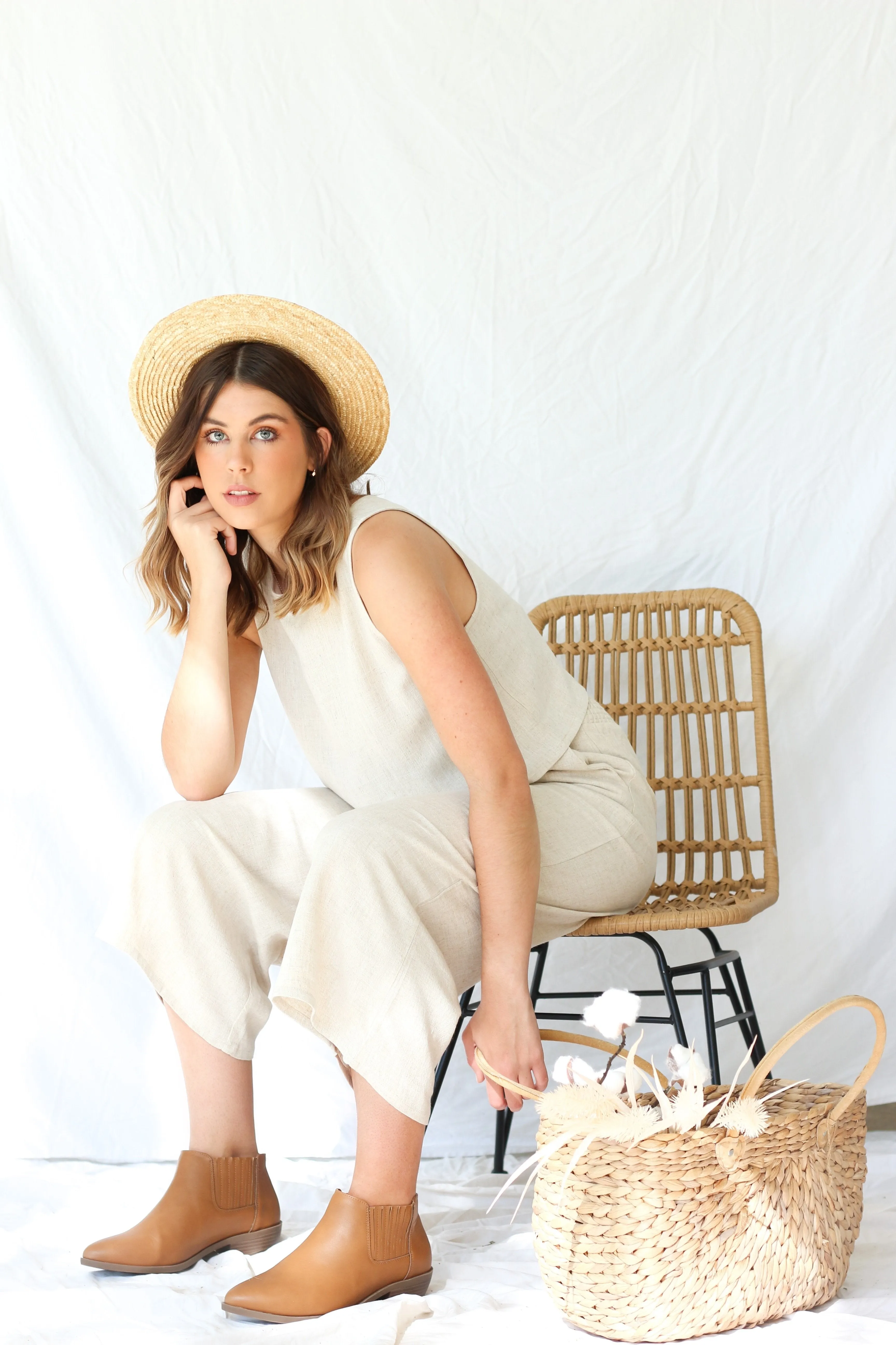 Lizzo Pants- Oatmeal sold by Esther & Co product image thumbnail 2