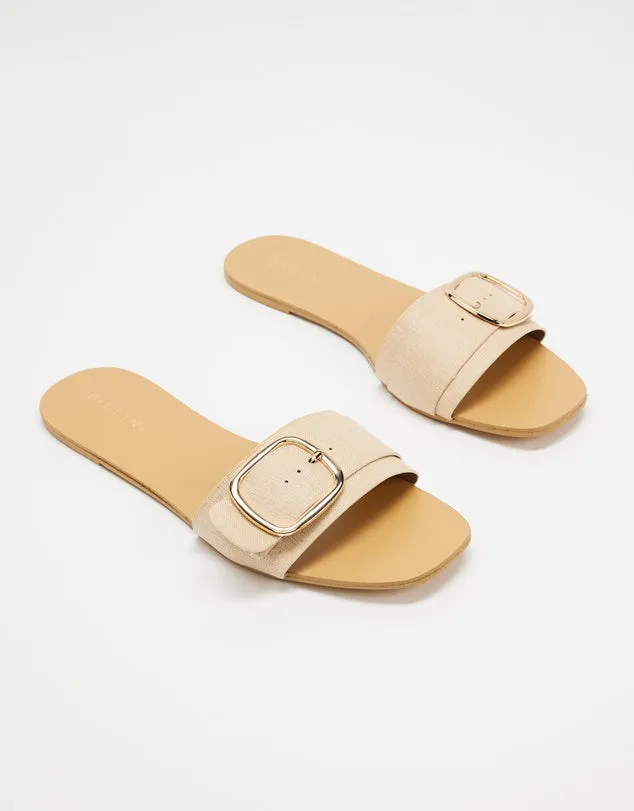 Gusta Sandals - Vanilla Linen sold by Esther & Co product image thumbnail 2