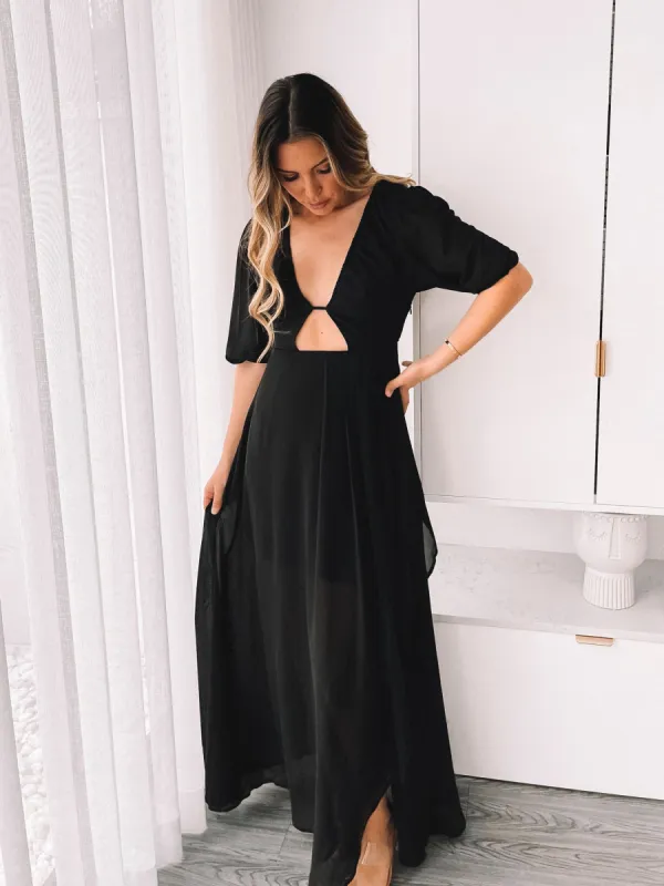 Delarina Dress - Black sold by Esther & Co