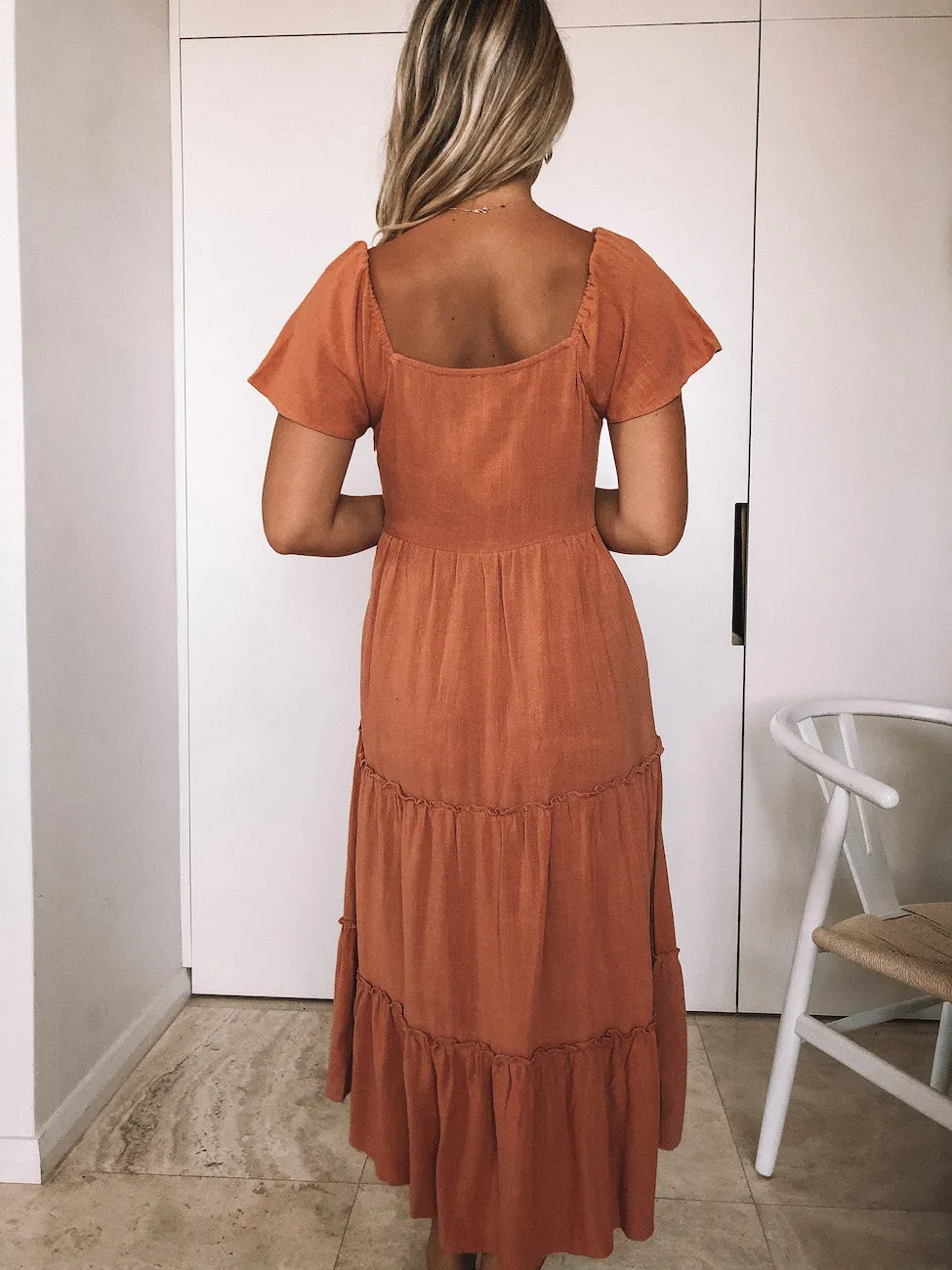 Celie Dress - Rust sold by Esther & Co product image thumbnail 2