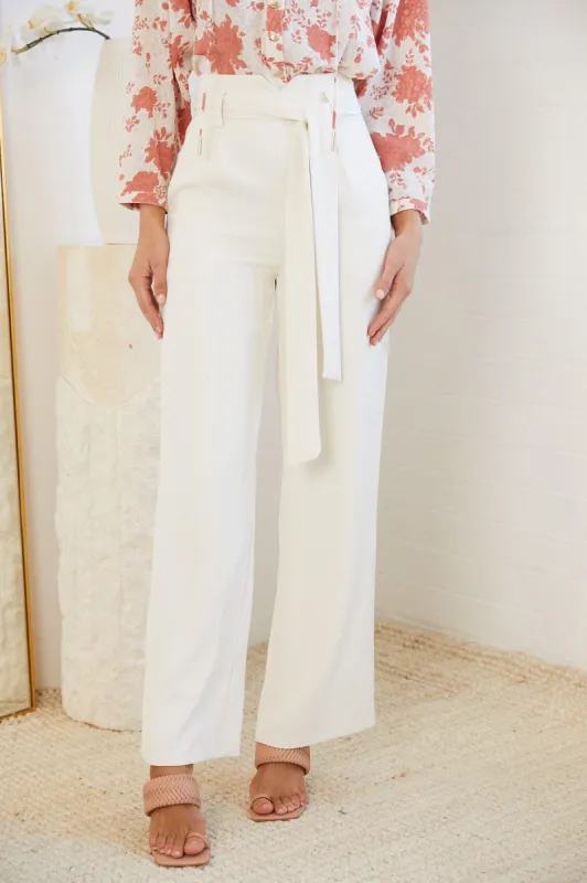 Odalis Pants - White sold by Esther & Co