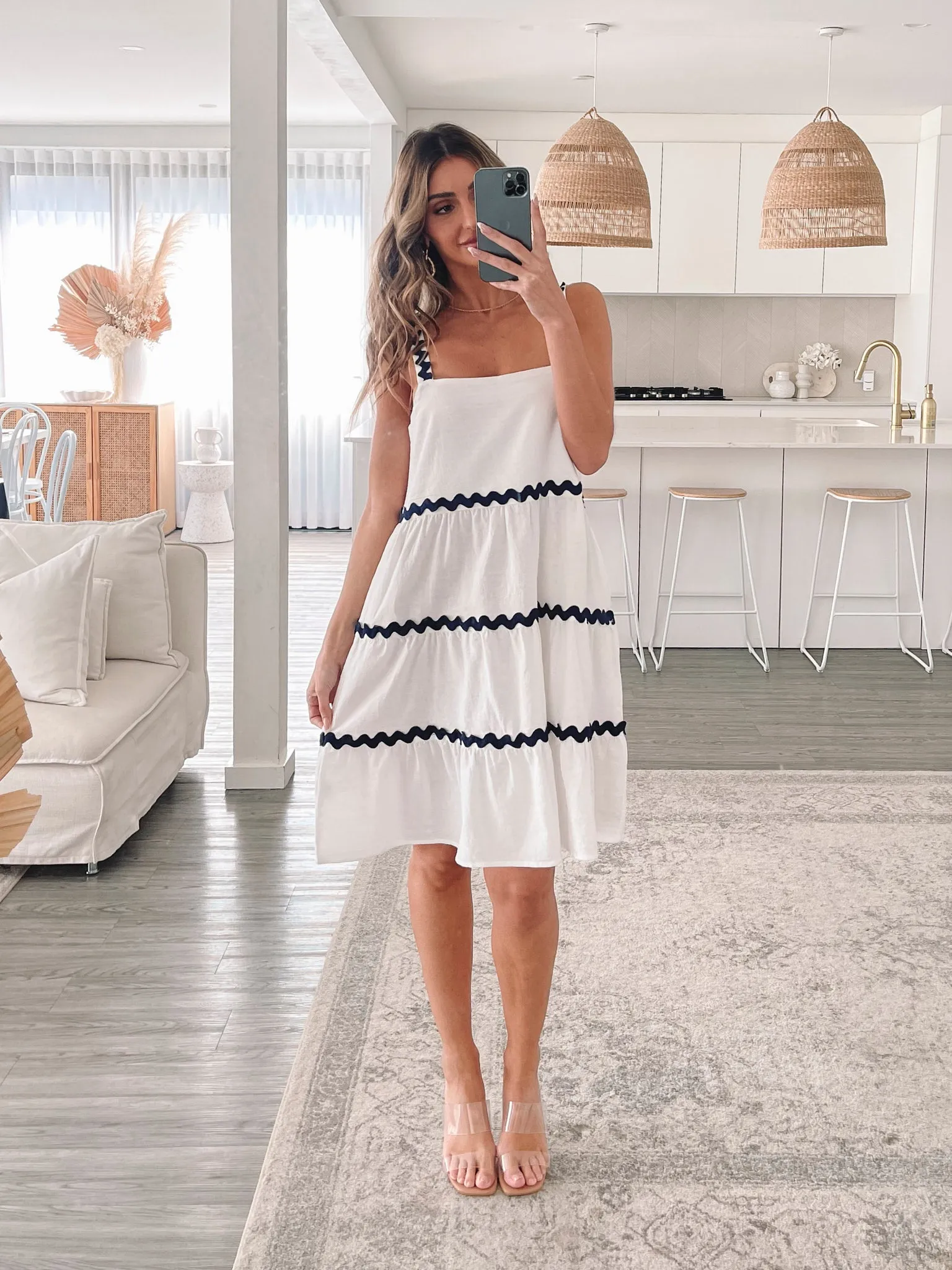 Adalline Dress - White Multi sold by Esther & Co product image thumbnail 5