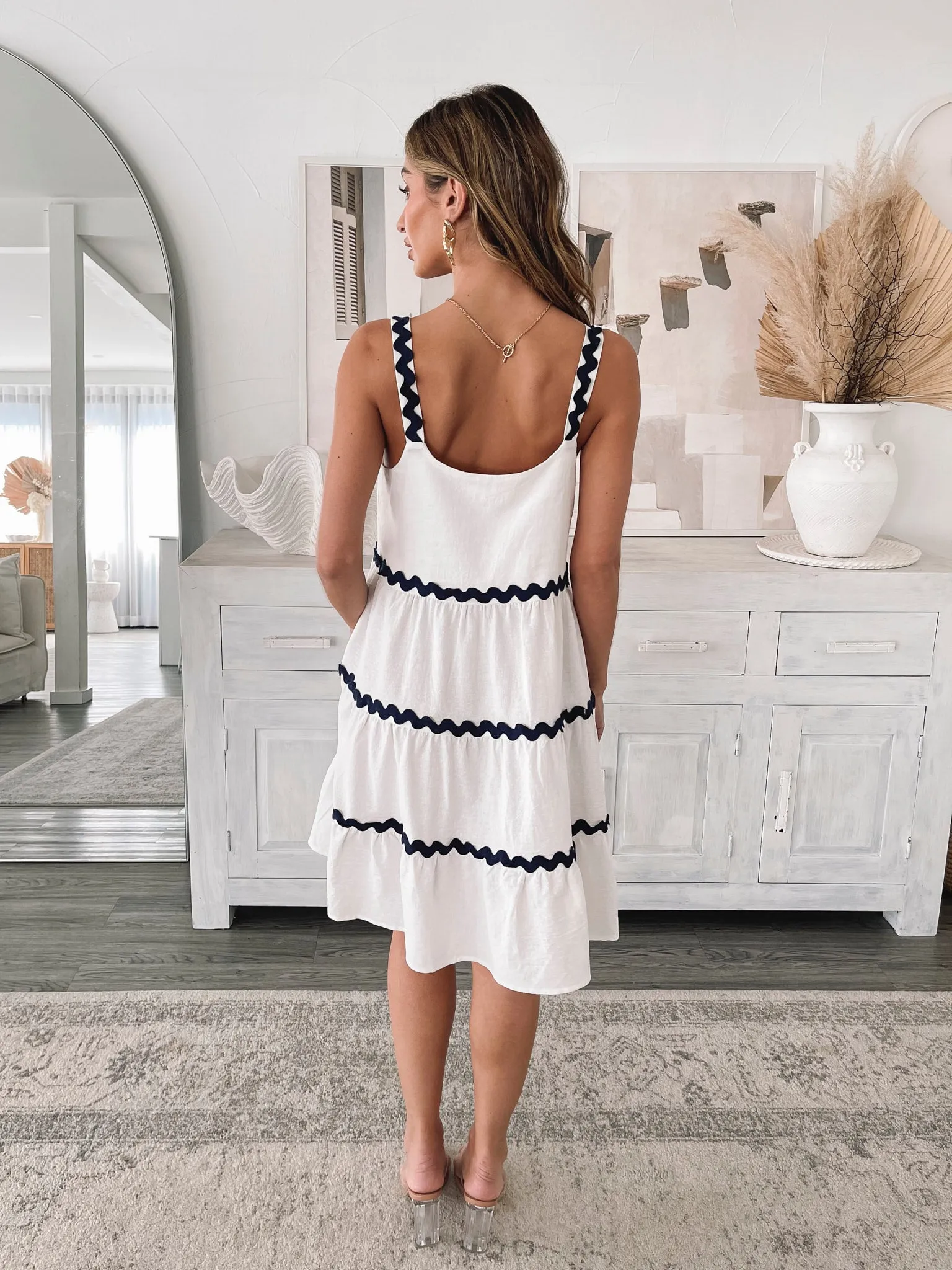 Adalline Dress - White Multi sold by Esther & Co product image thumbnail 3