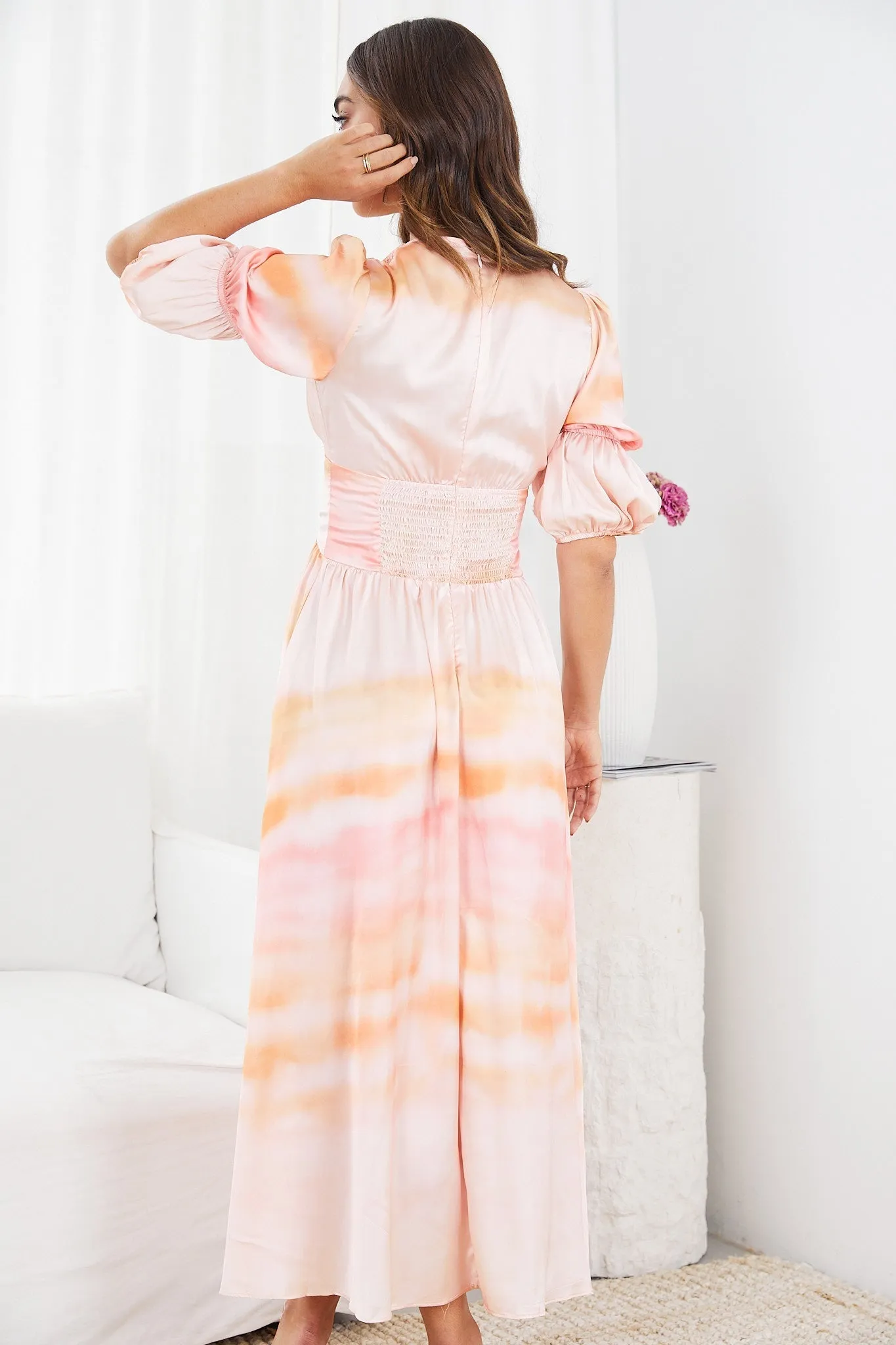 Charis Dress - Orange Print sold by Esther & Co product image thumbnail 2