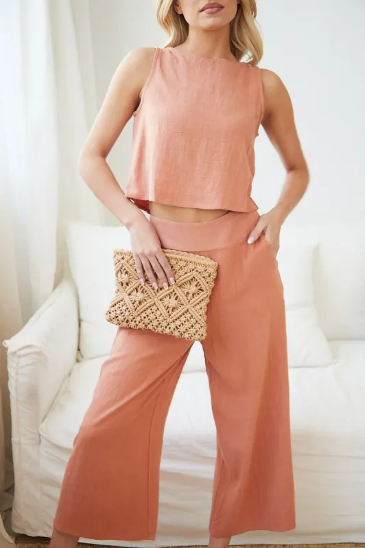 Lighthouse Pants - Rust sold by Esther & Co