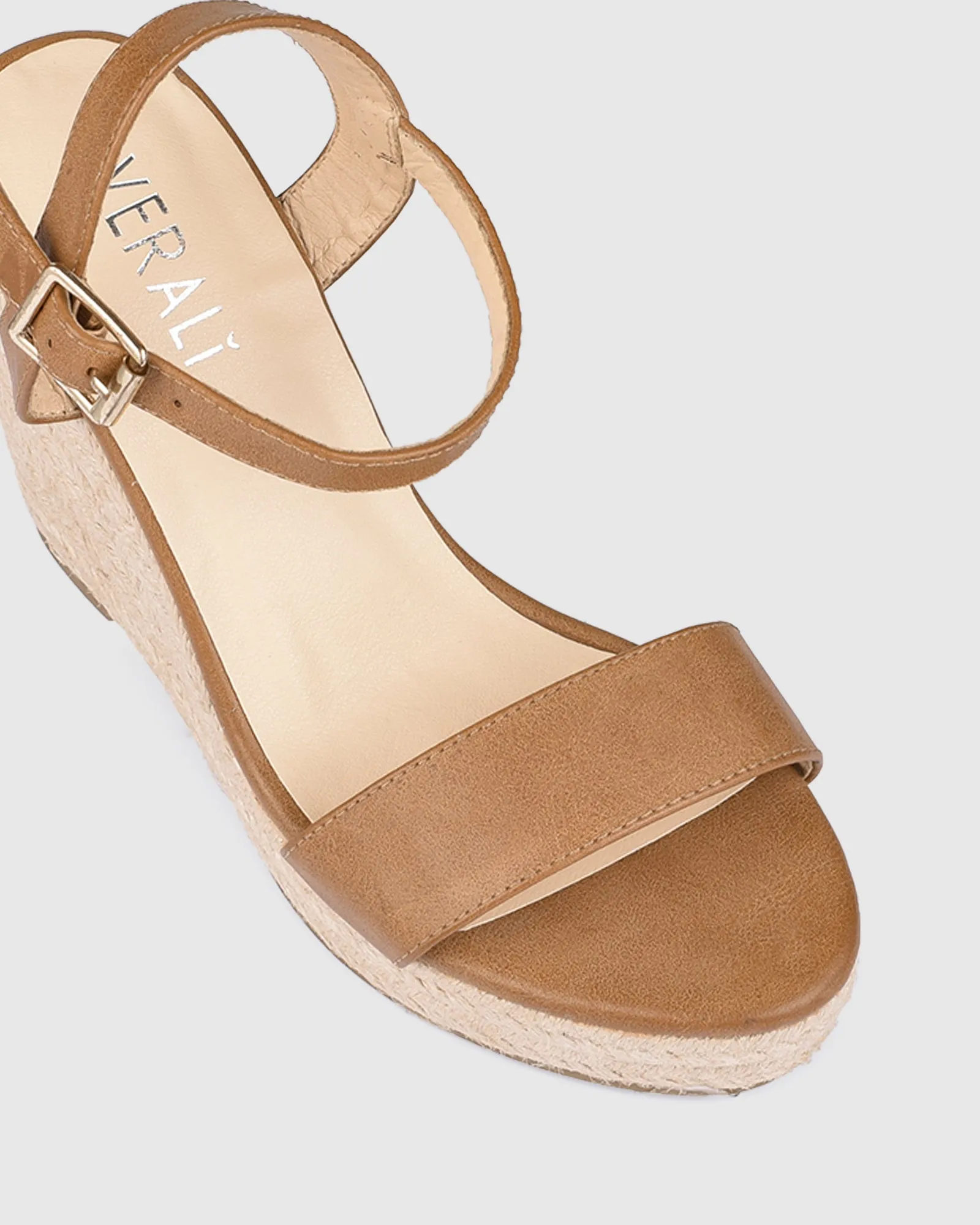 Amaya Wedges - Tan Softee sold by Esther & Co product image thumbnail 2