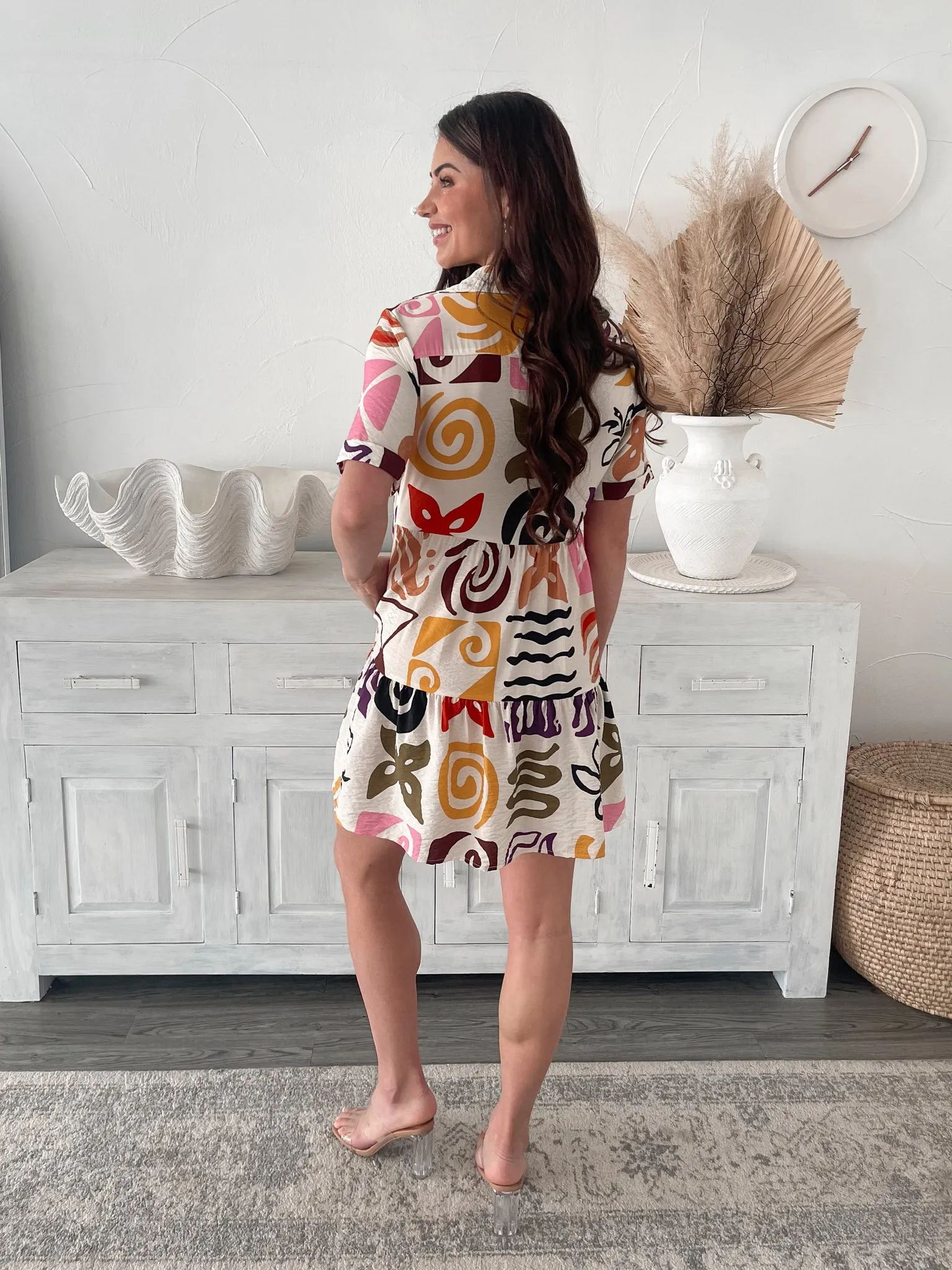 Francetta Dress - Multi Print sold by Esther & Co product image thumbnail 3
