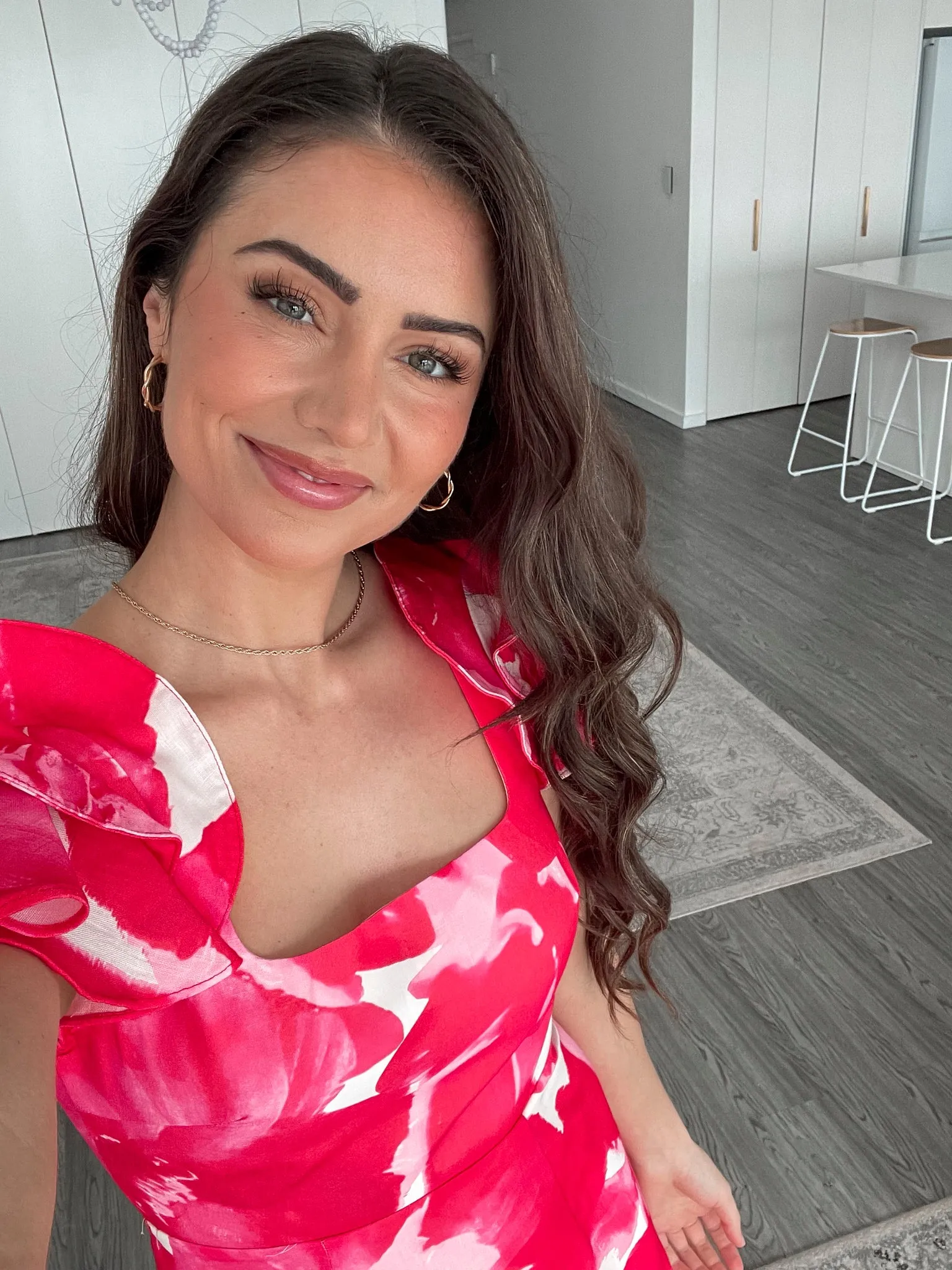 Miliana Dress - Red Print sold by Esther & Co product image thumbnail 5