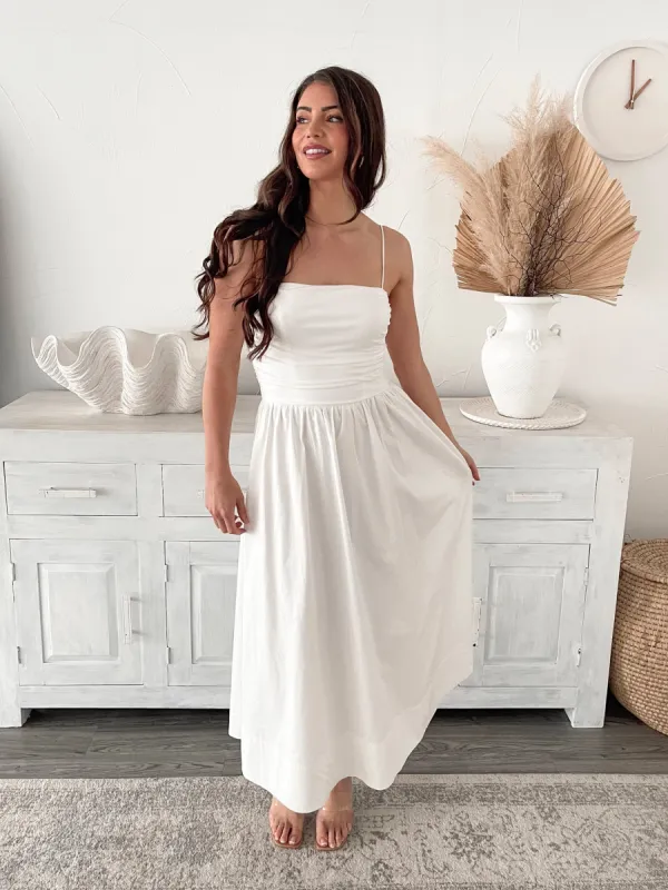 Gianella Dress - White sold by Esther & Co